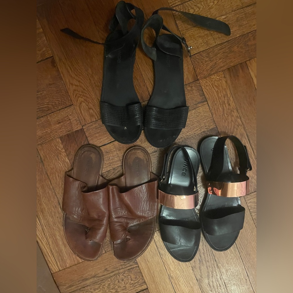 Vince sandals (three pairs!)